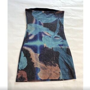 With Jean Frankie mini dress in morphe print